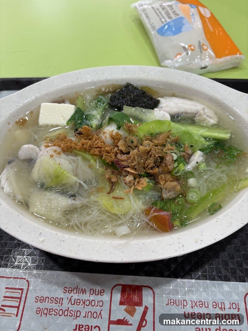 Food served at a food stall