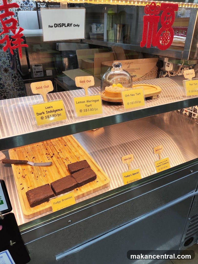Display Case with Desserts