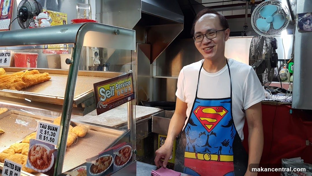 Food stall interior with staff