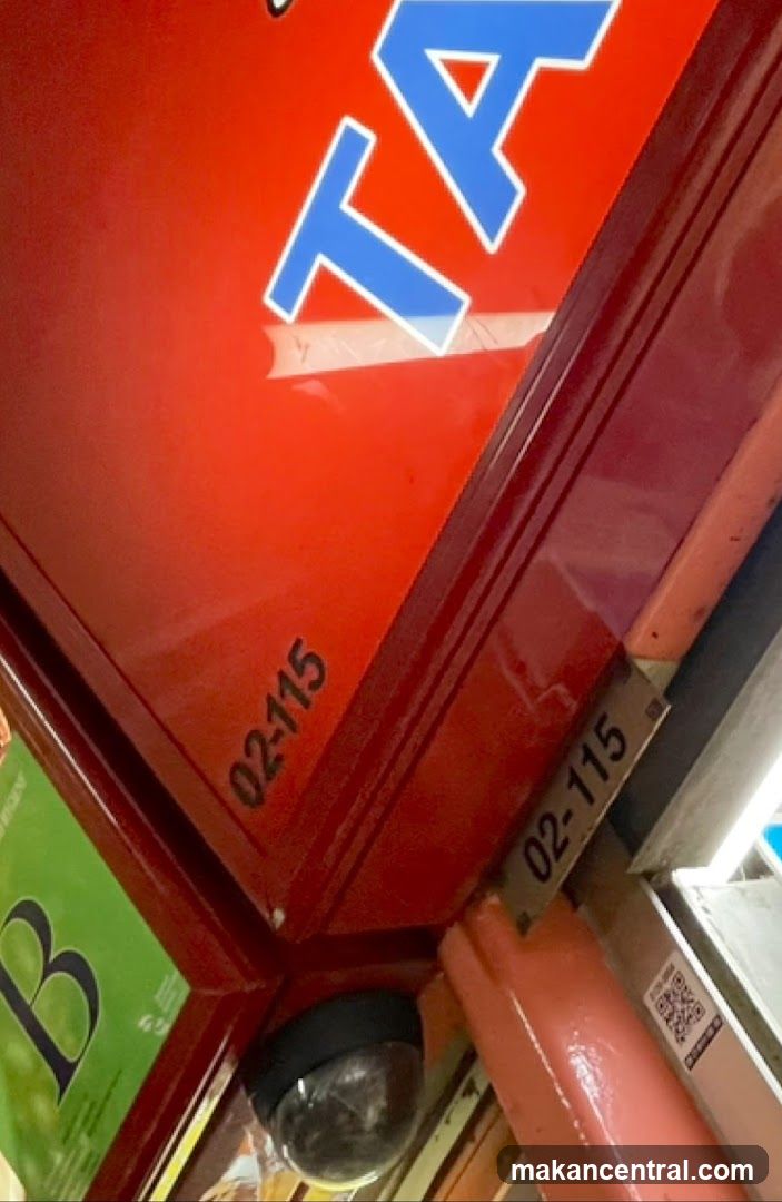 Red Sign with Blue Lettering