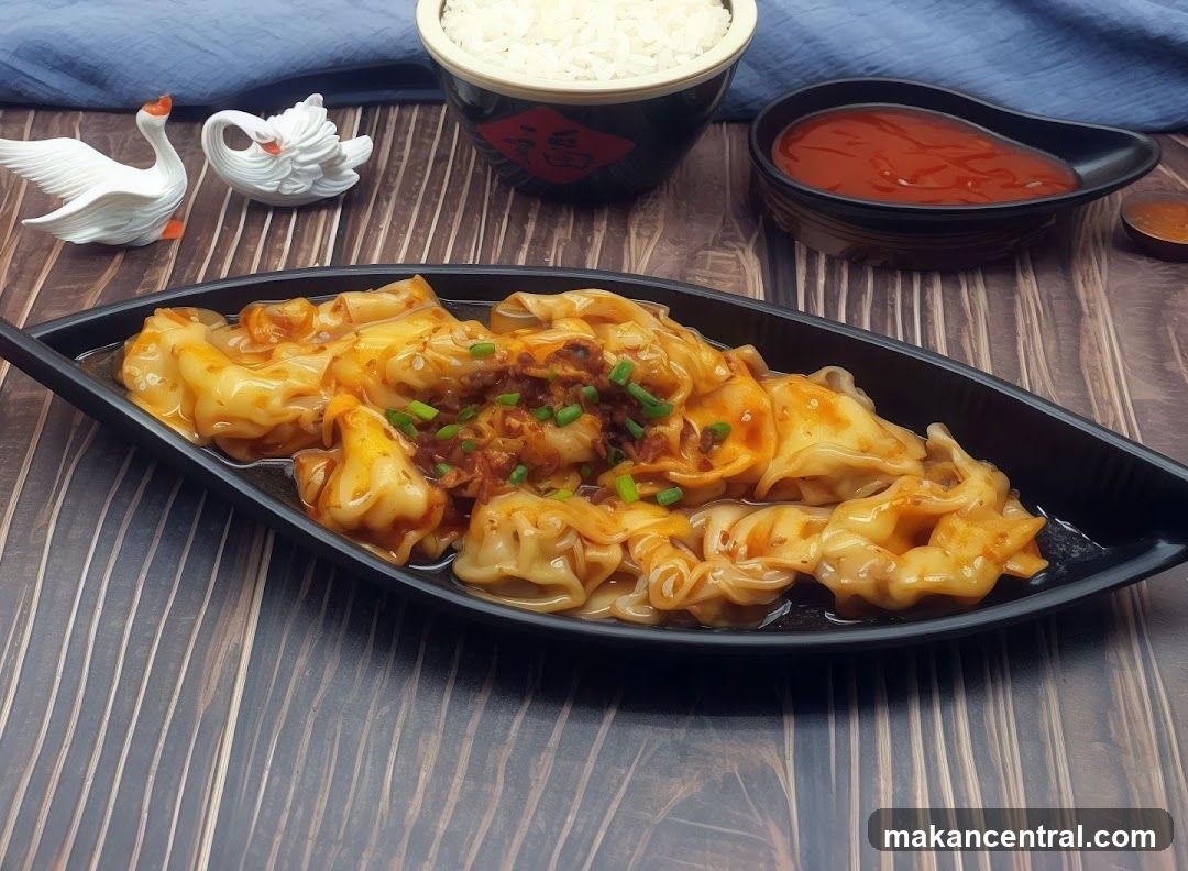Dumplings with Sauce