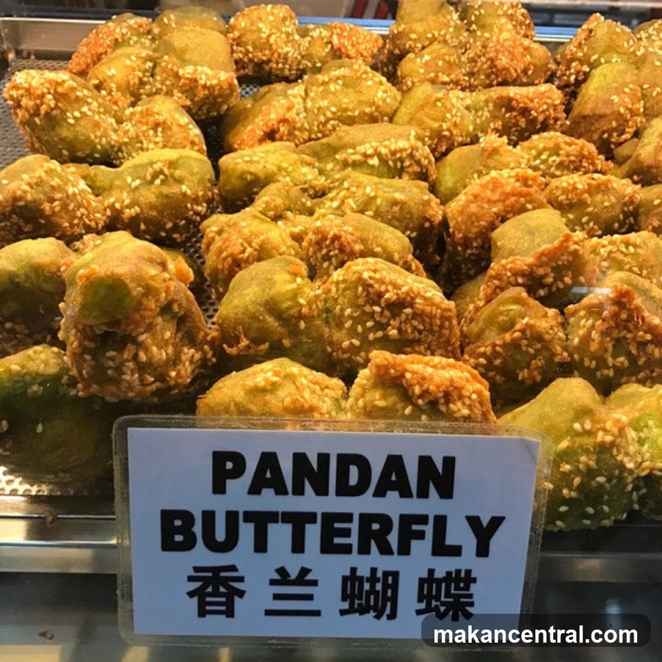 Pandan Butterfly Snack Display