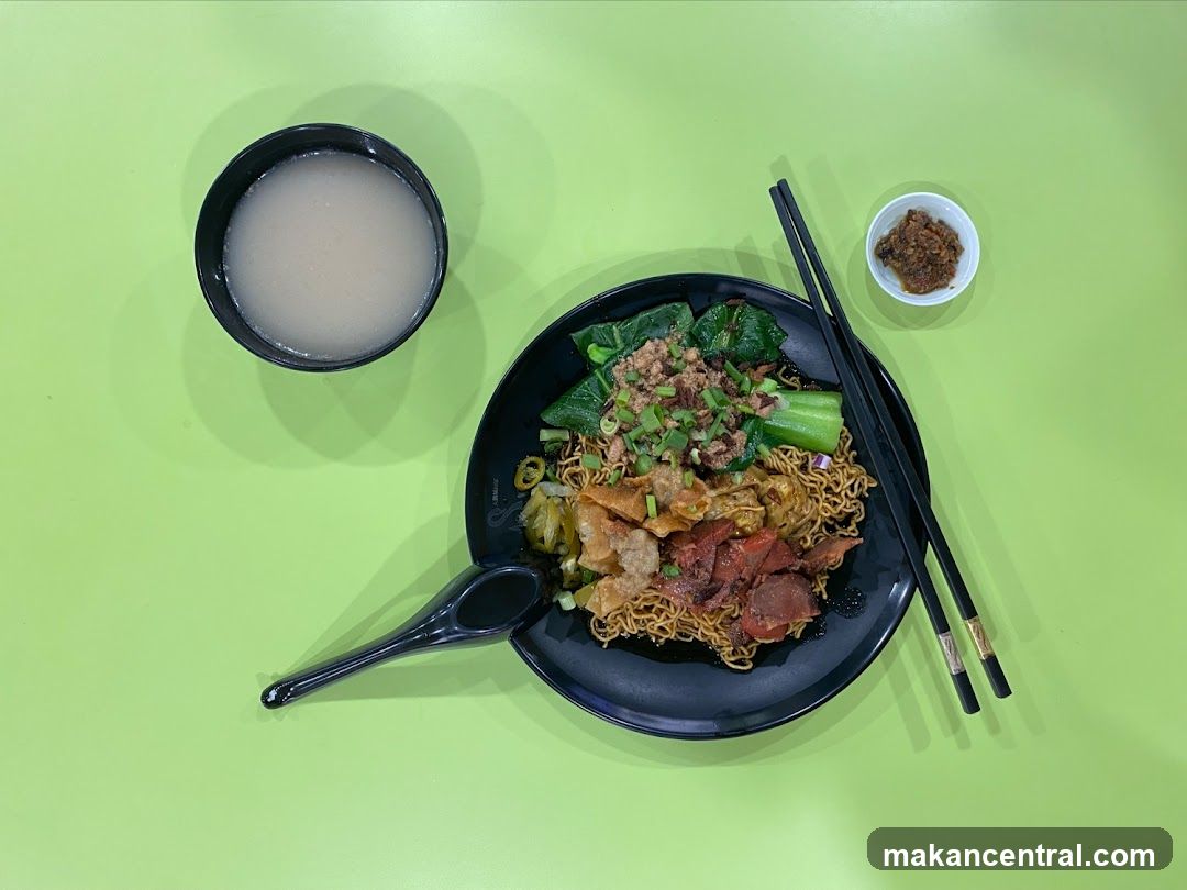 Food served on a green table