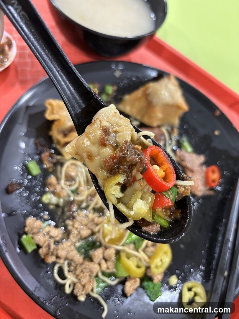 Food dish on tray