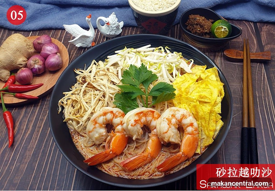Sarawak Laksa Dish Presentation
