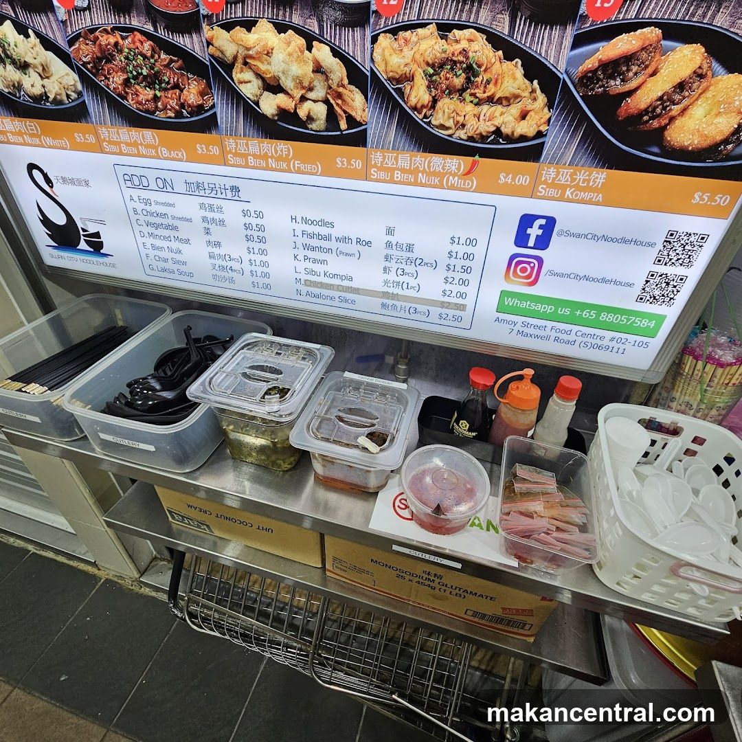 Swan City Noodle House counter area