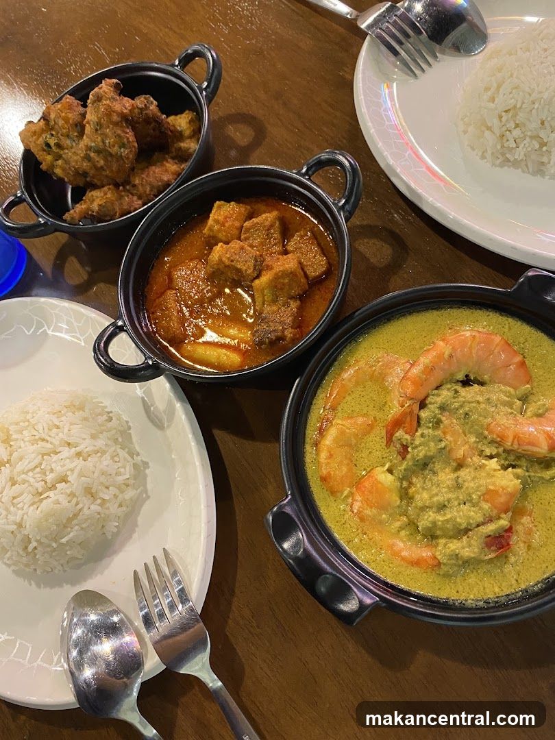 Table with Malaysian Cuisine