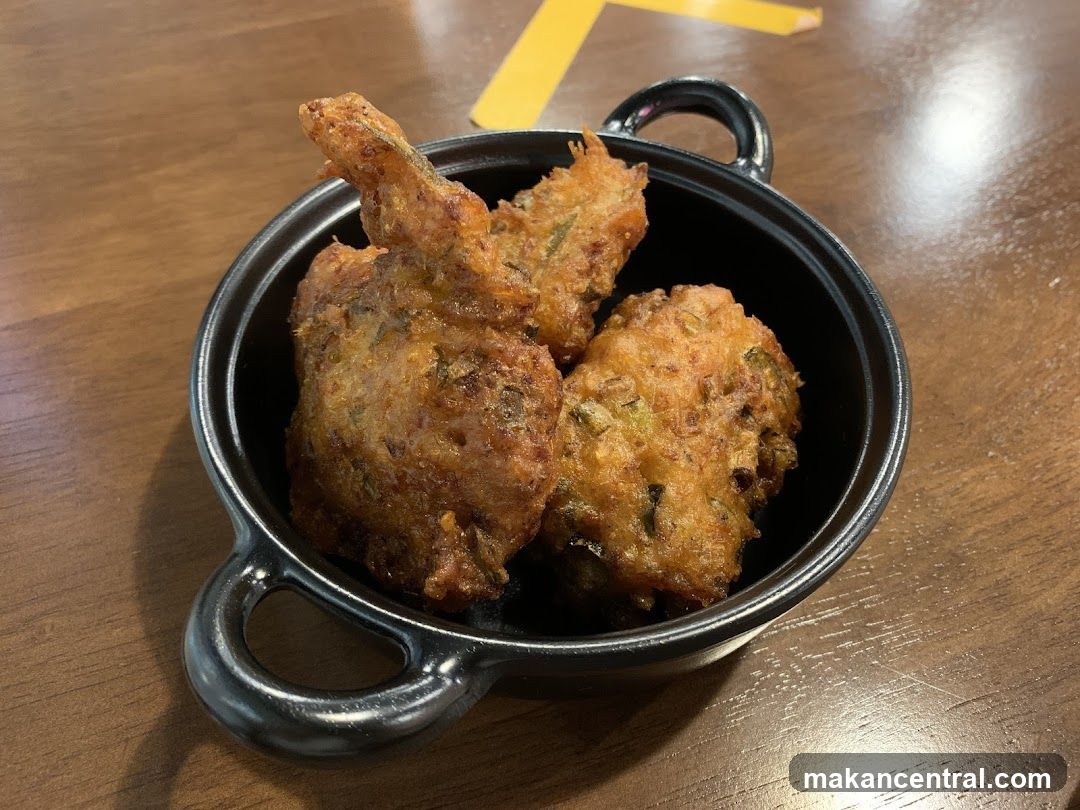 Fried Food in Black Bowl