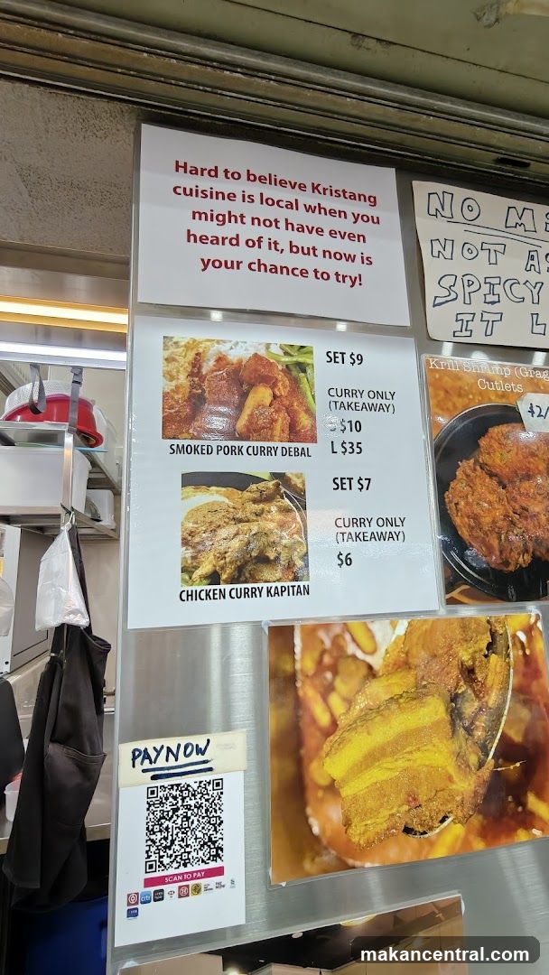 Kristang Cuisine Menu Board