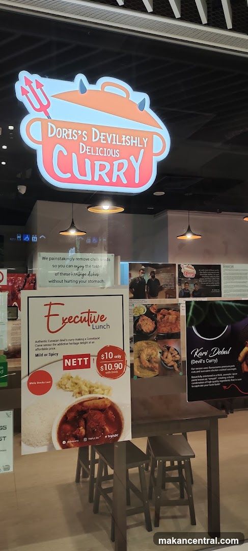 Doris's Devilishly Delicious Curry storefront interior