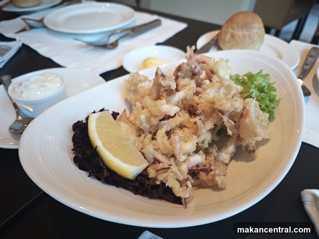 Dining Table with Seafood Dish