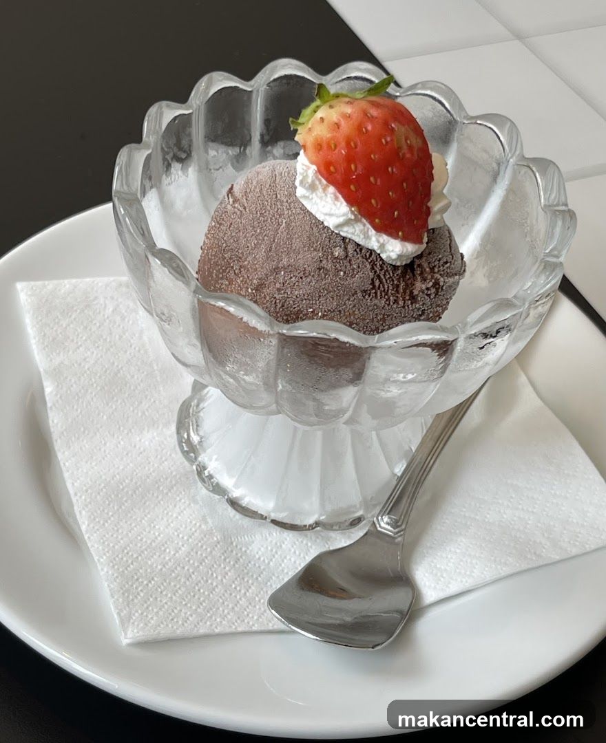Chocolate Dessert in Glass Bowl