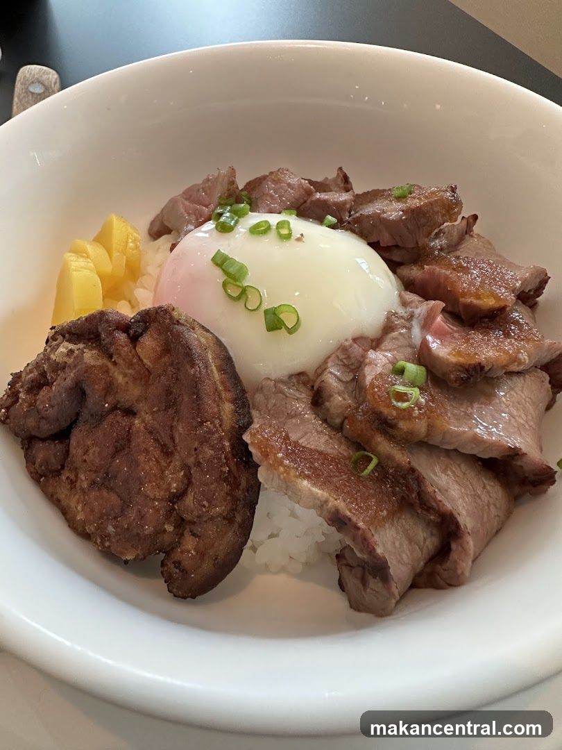 Bowl of Rice Bowl with Meat and Egg