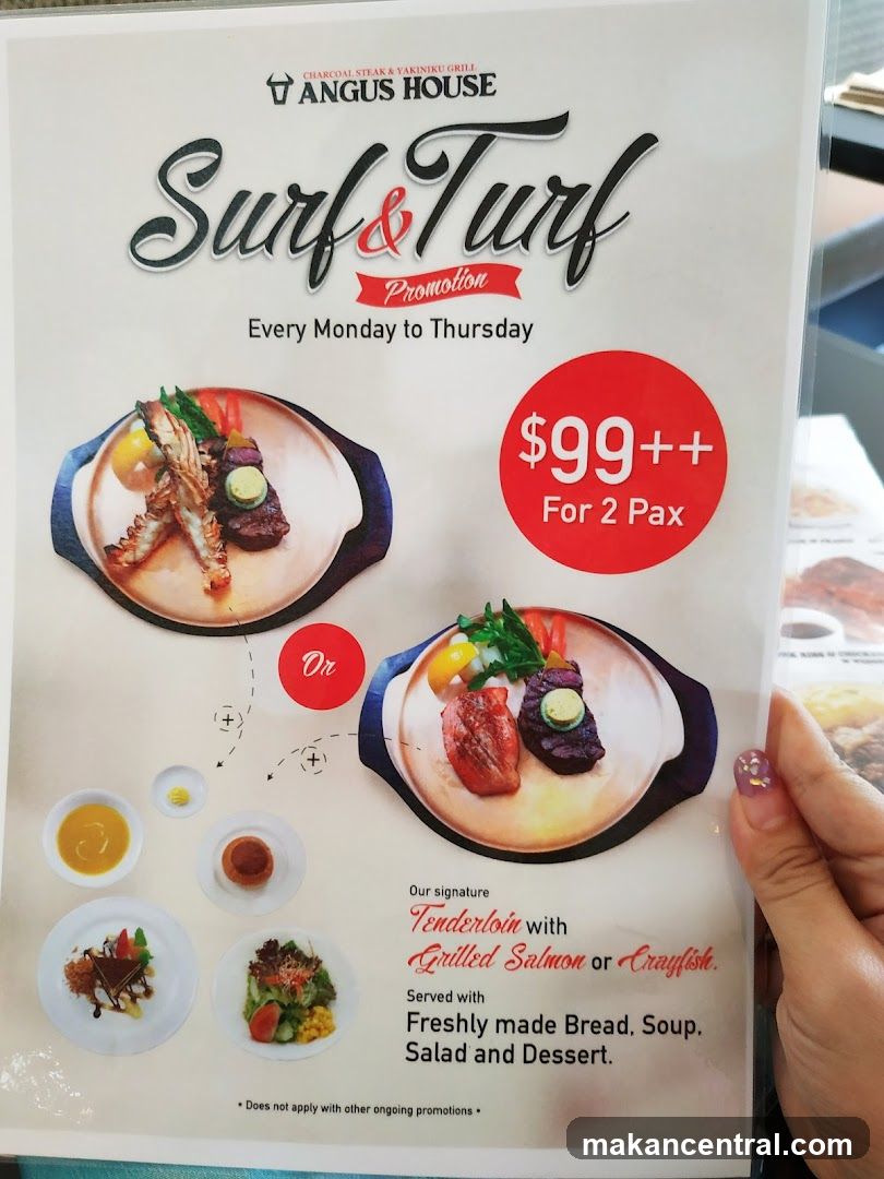 Angus House Surf & Turf Promotion Poster