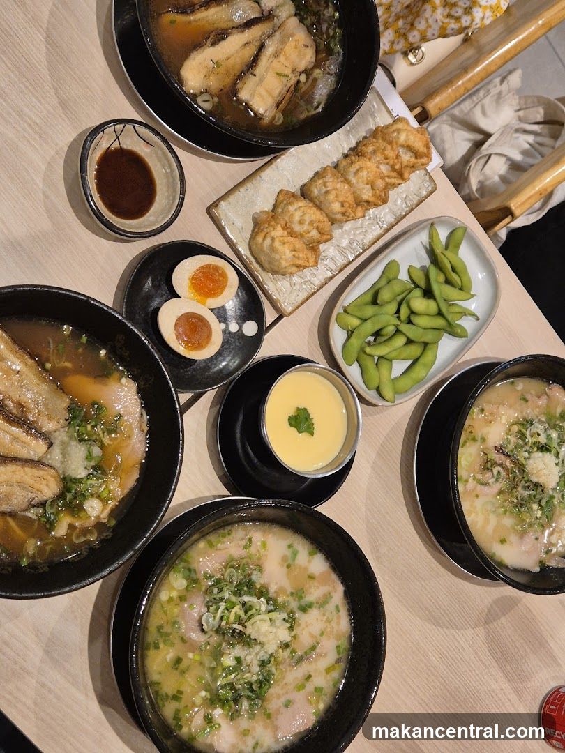 Table of Ramen Dishes