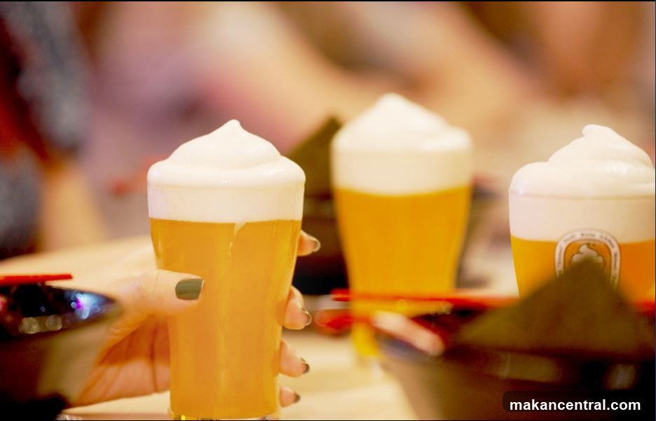 Beer Glasses at Bar