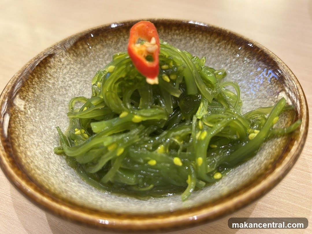 Seafood Salad in Ceramic Bowl