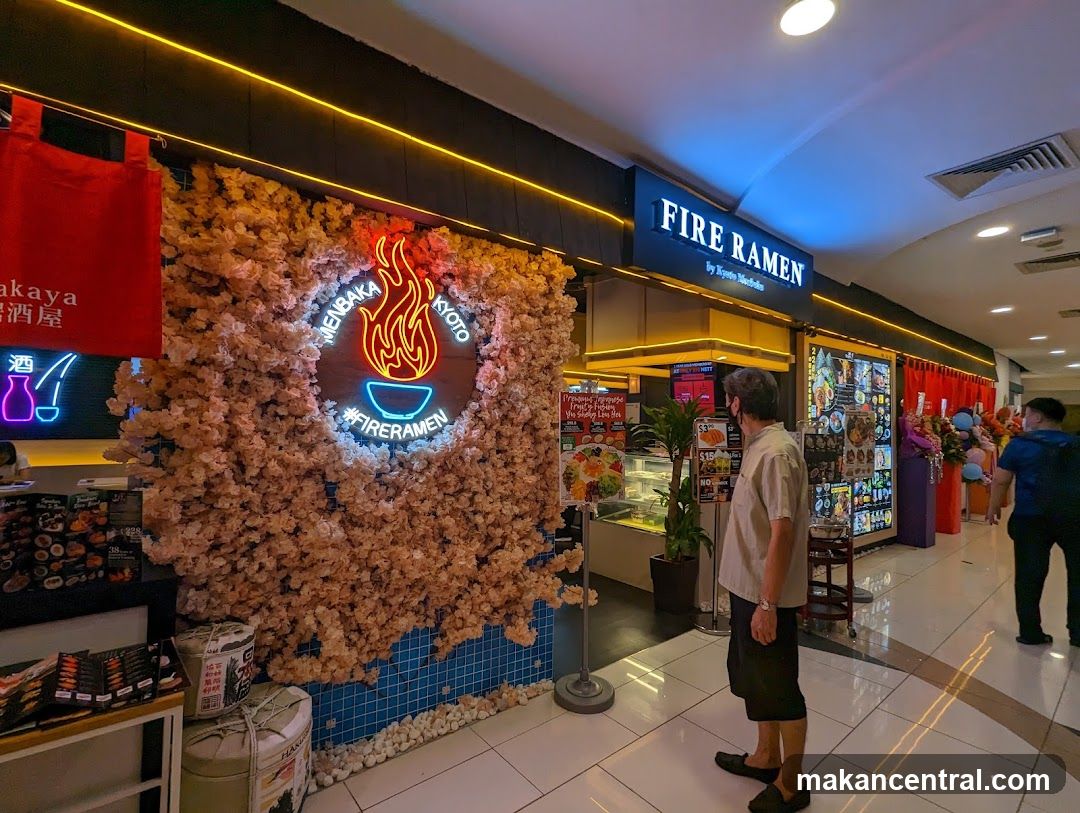 Interior of Food Court with Fire Ramen Shop