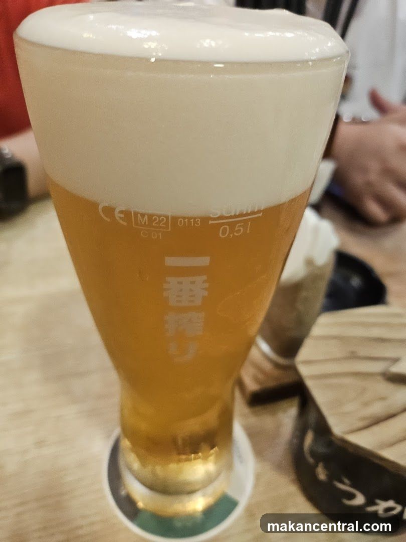 Beer Glass on Table