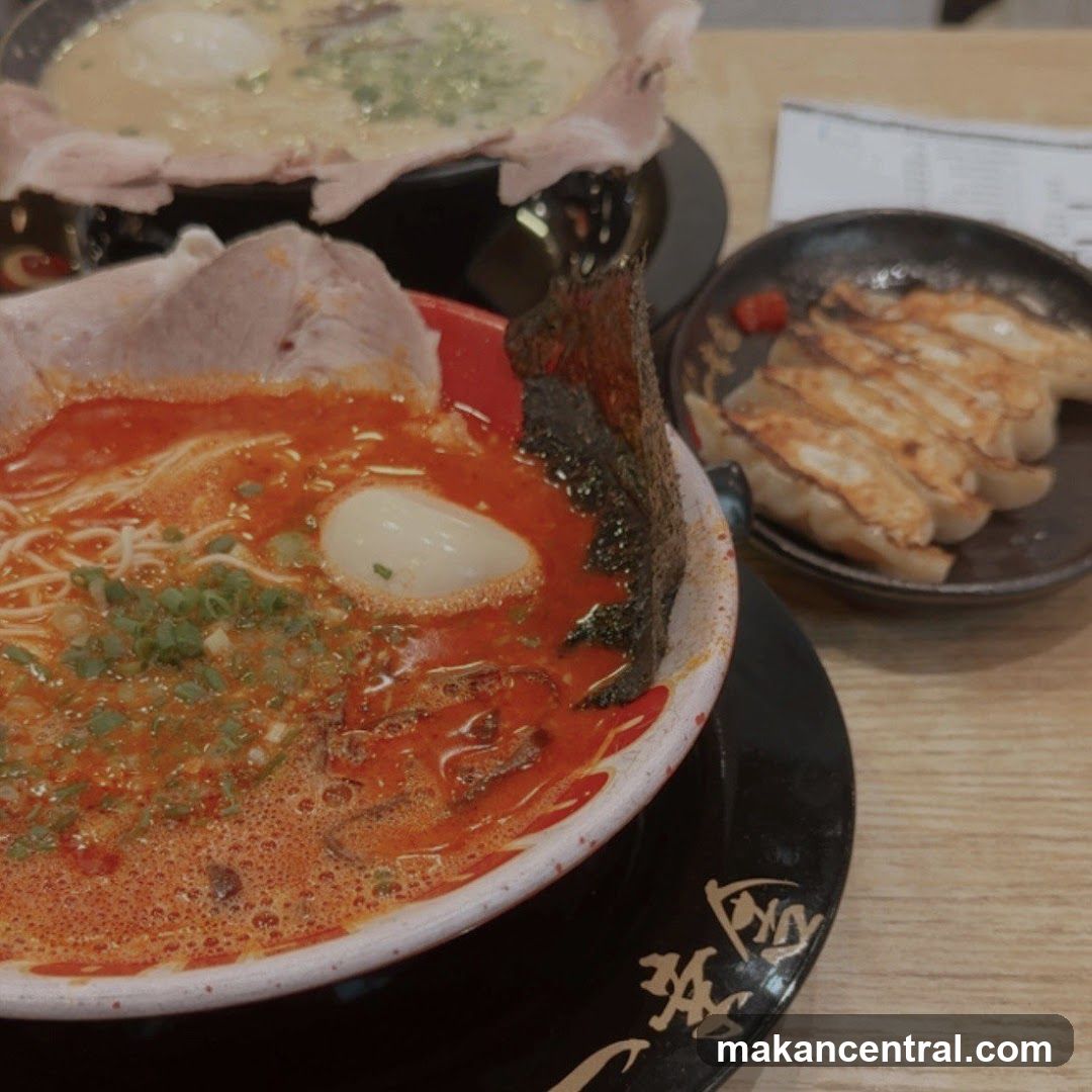 Ramen and Gyoza Dish