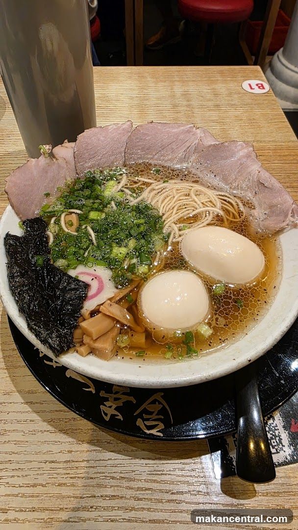Ramen bowl on table