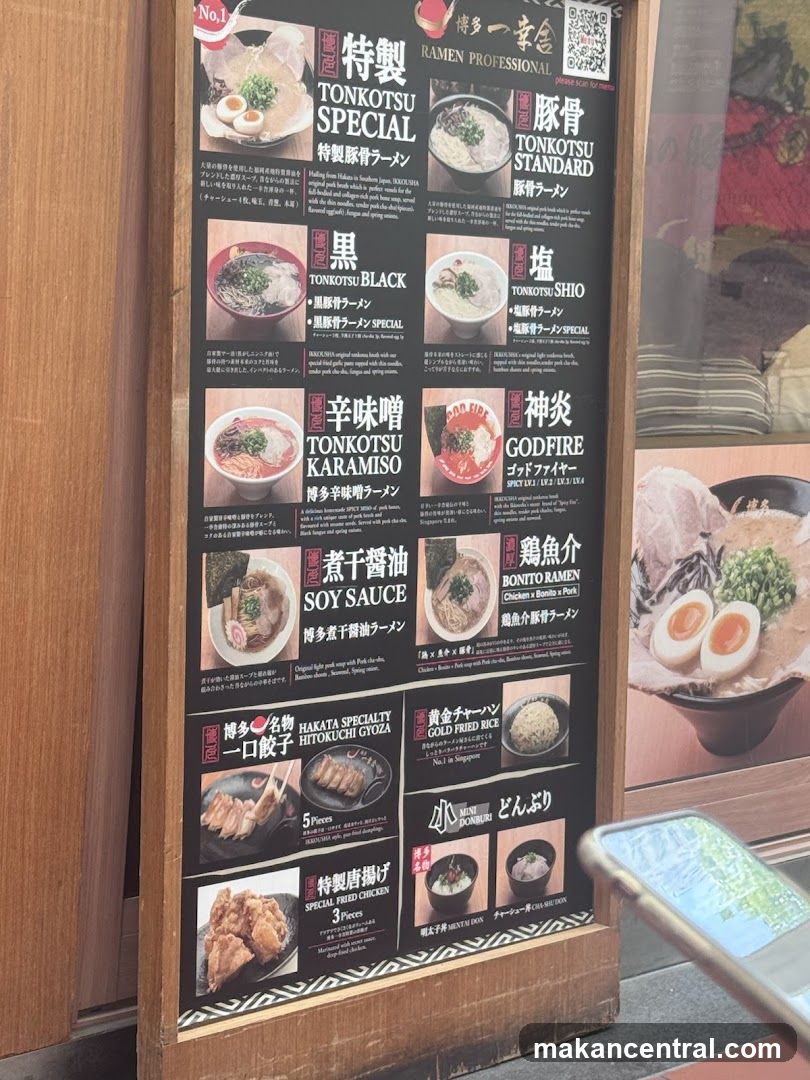 Ramen Menu Board