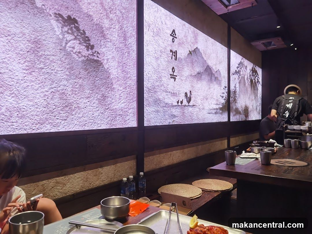 Restaurant Interior with Traditional Wall Art