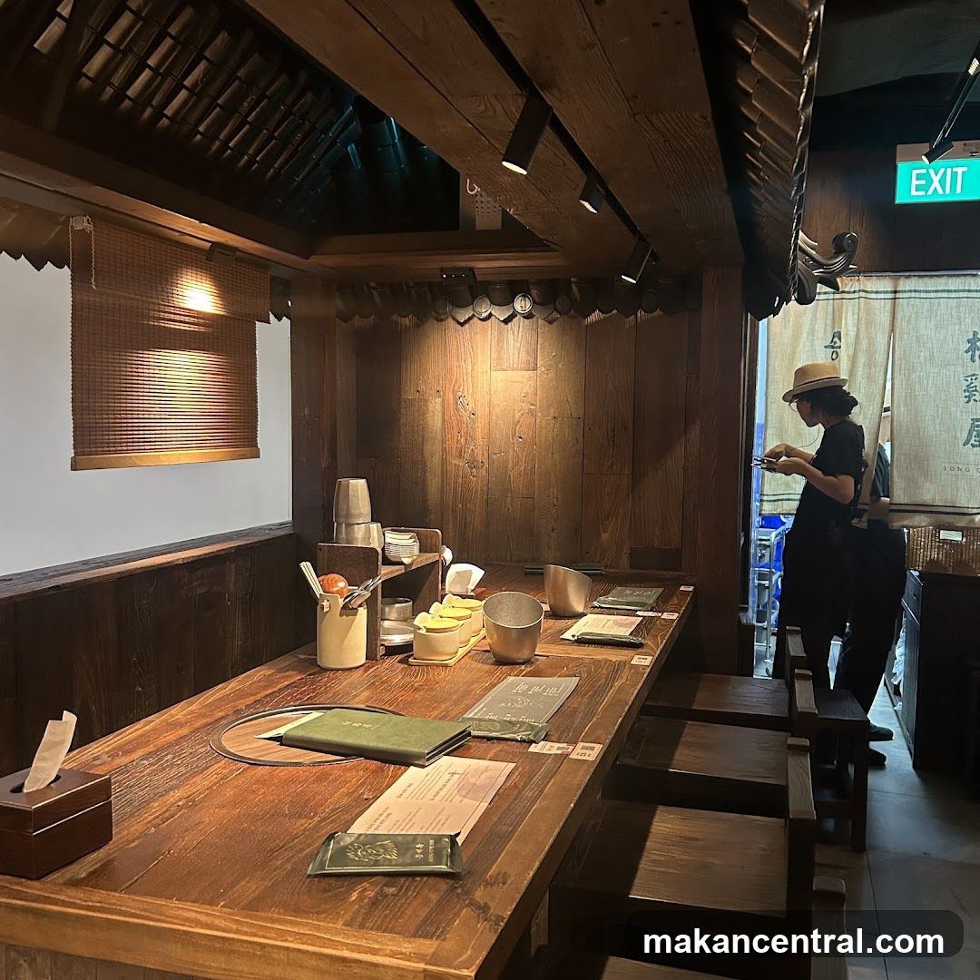 Interior of a traditional-style restaurant