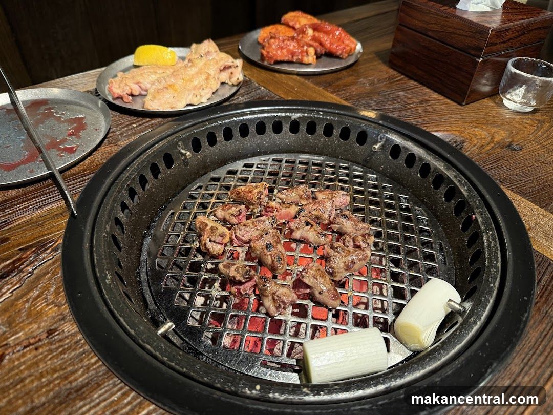 Grilled meat at a restaurant