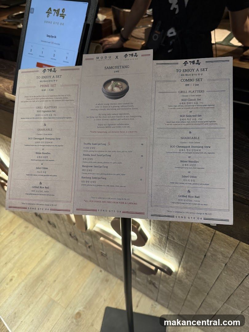 Restaurant Menu Displays