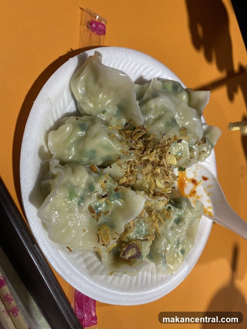 Dumplings with garnish