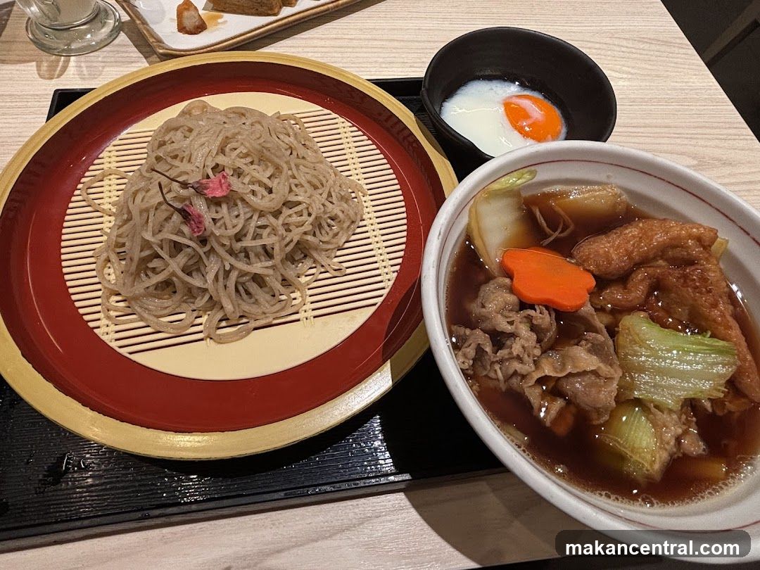 Japanese meal served on tray