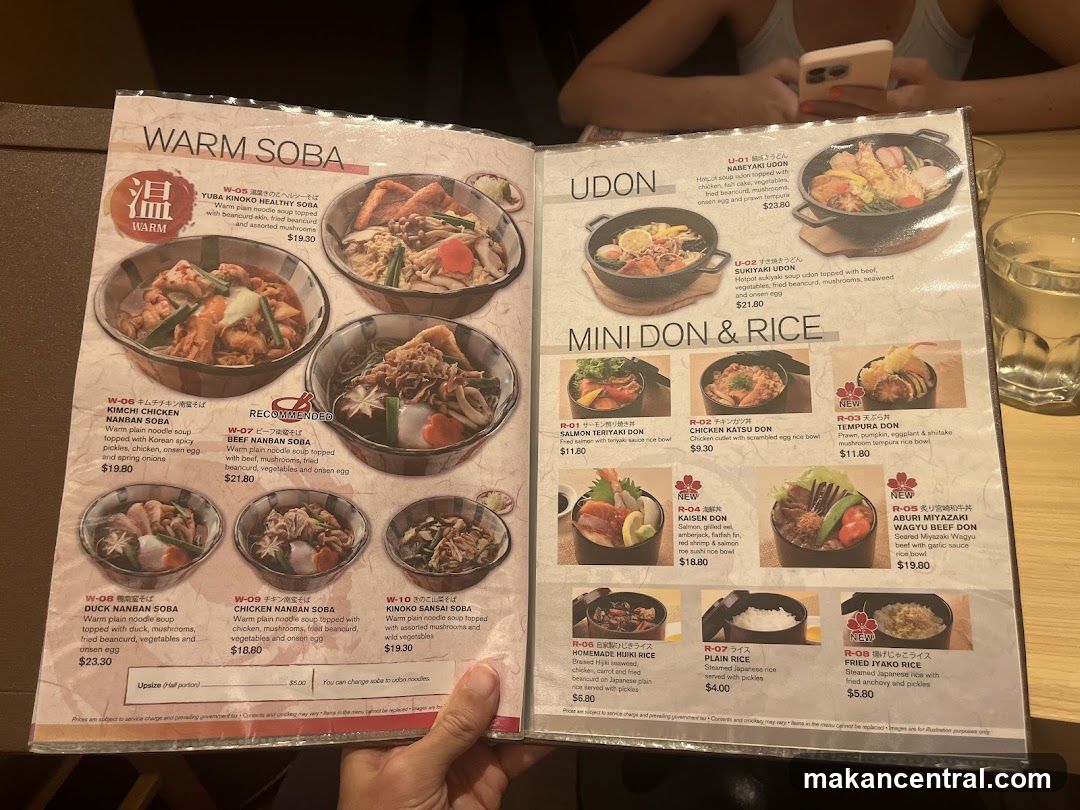 Japanese Restaurant Menu