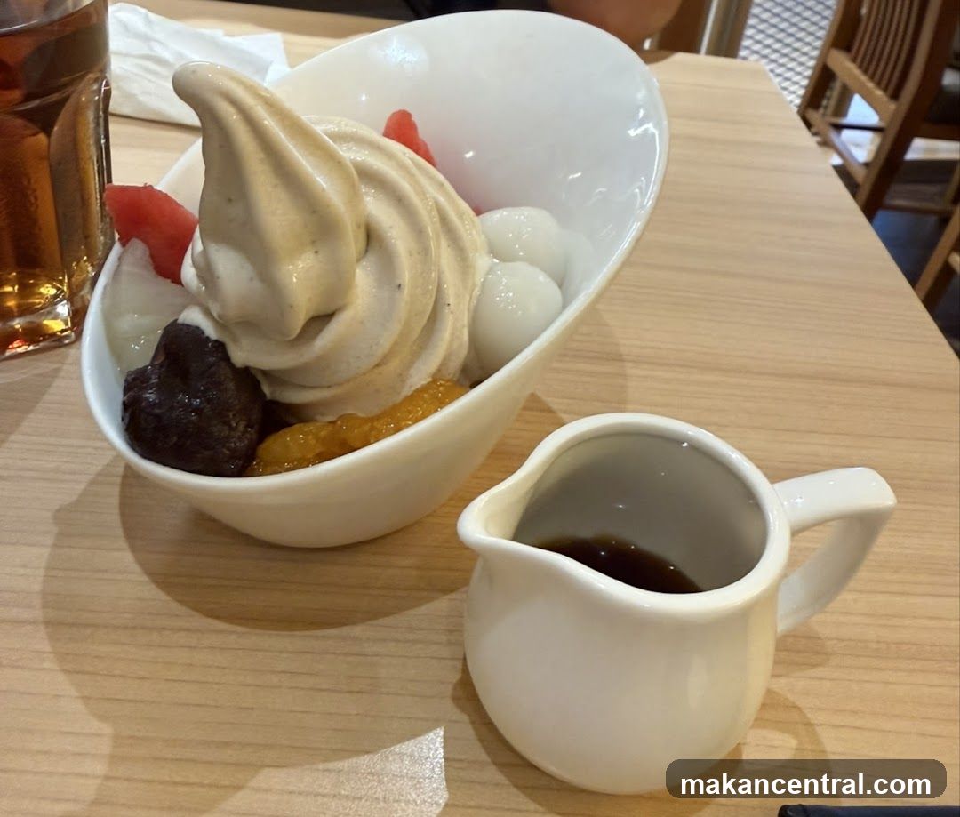 Dessert Bowl with Soft Serve and Sauce