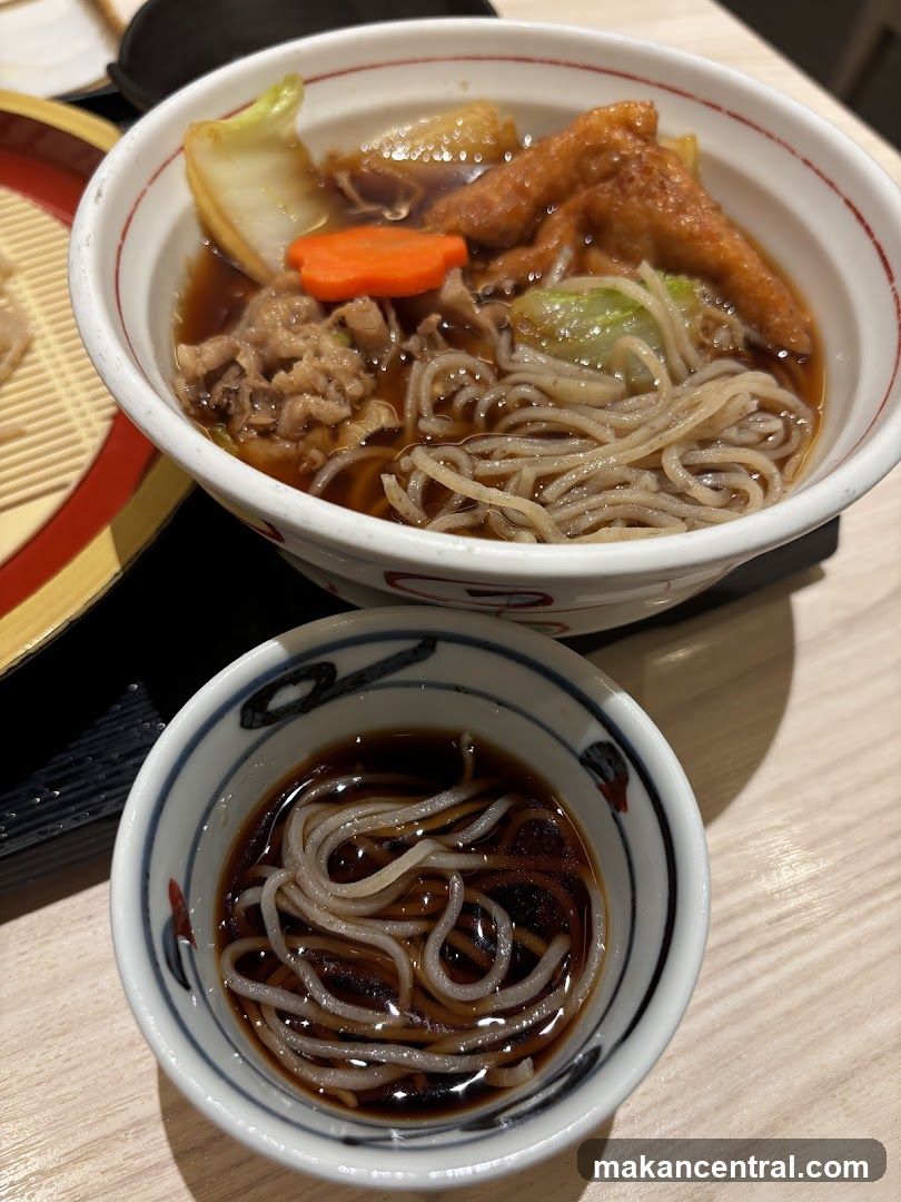 Noodles and side dish