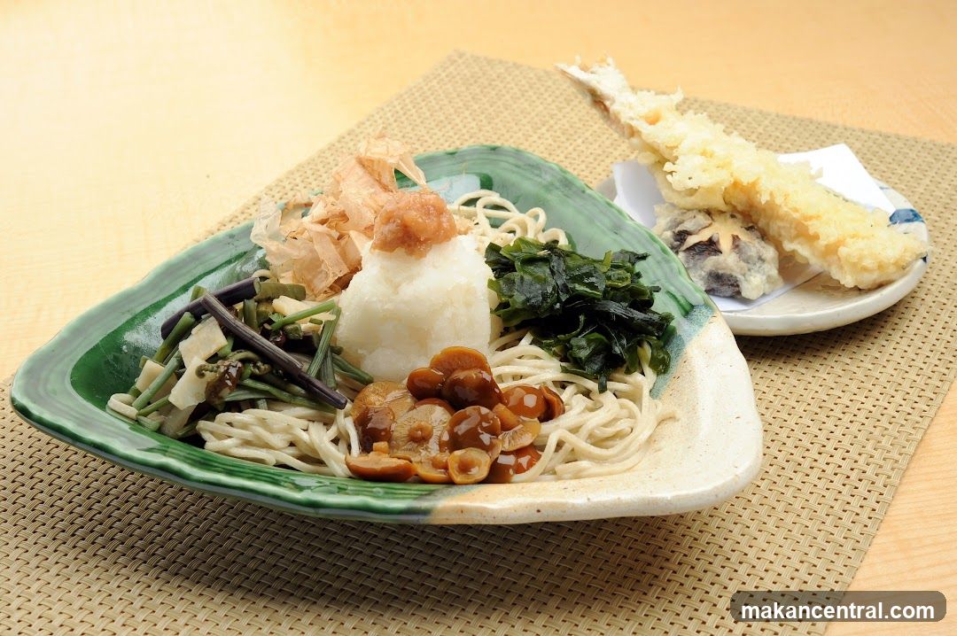Japanese Noodle Dish with Tempura