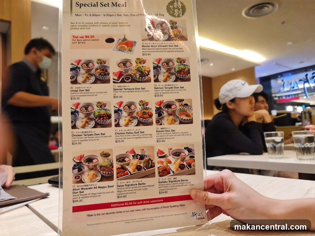 Special Set Meal Menu