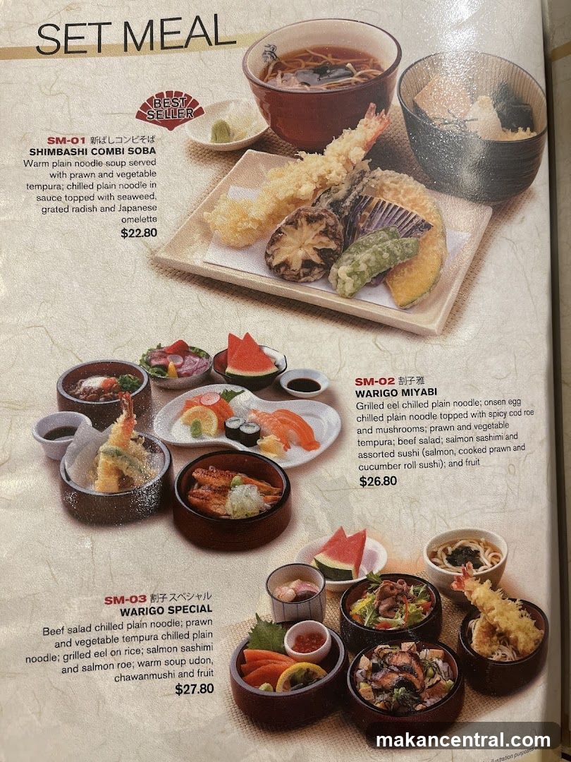 Set Meal Menu