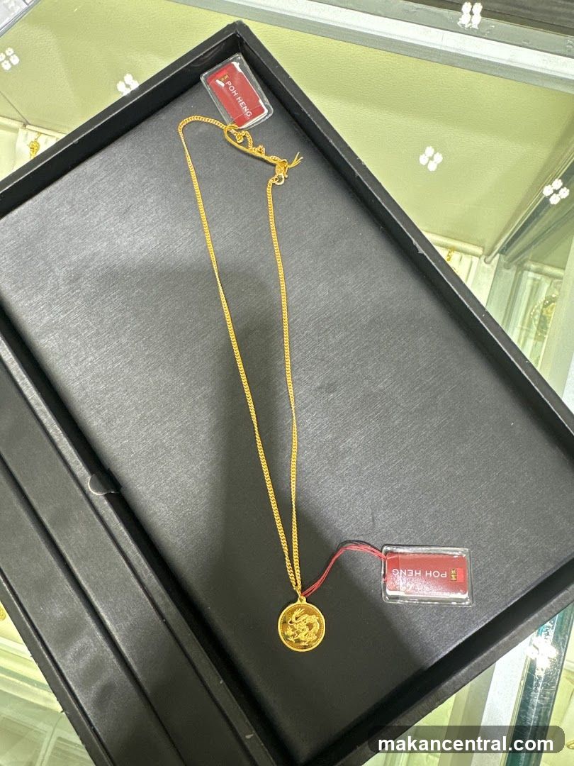 Gold Necklace Display