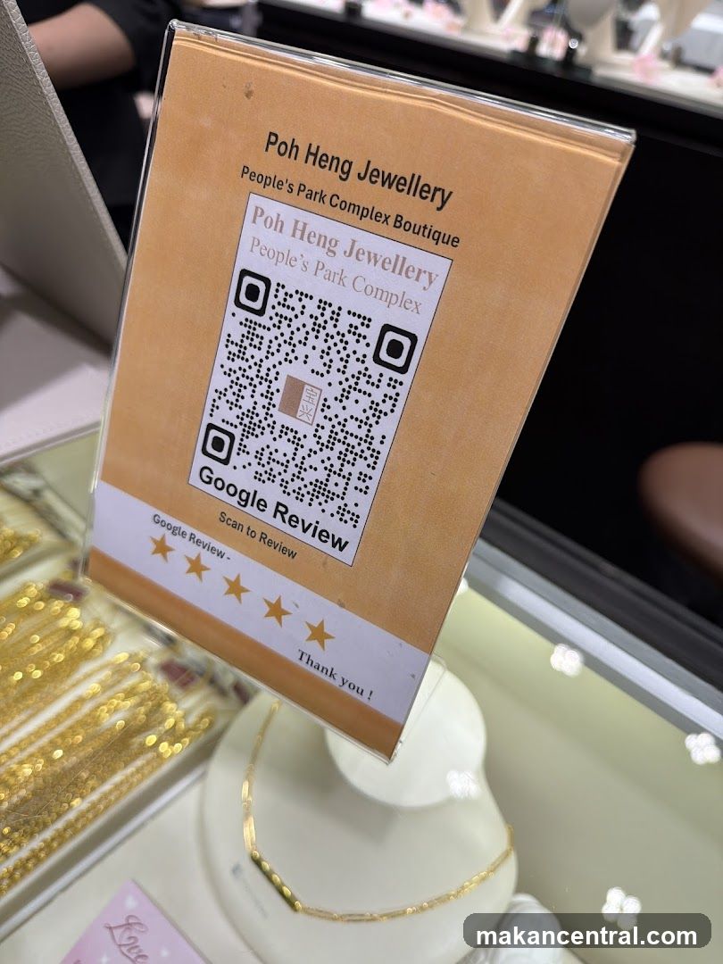 Poh Heng Jewellery QR Code Signage