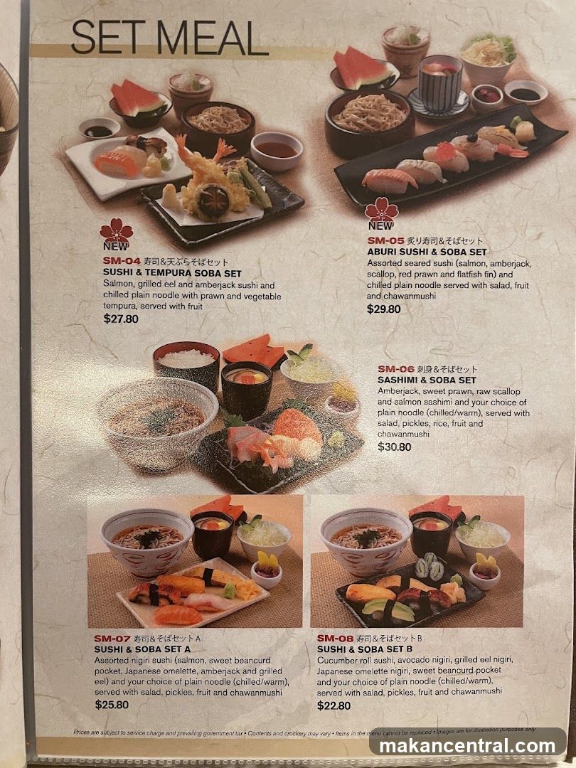 Set Meal Menu