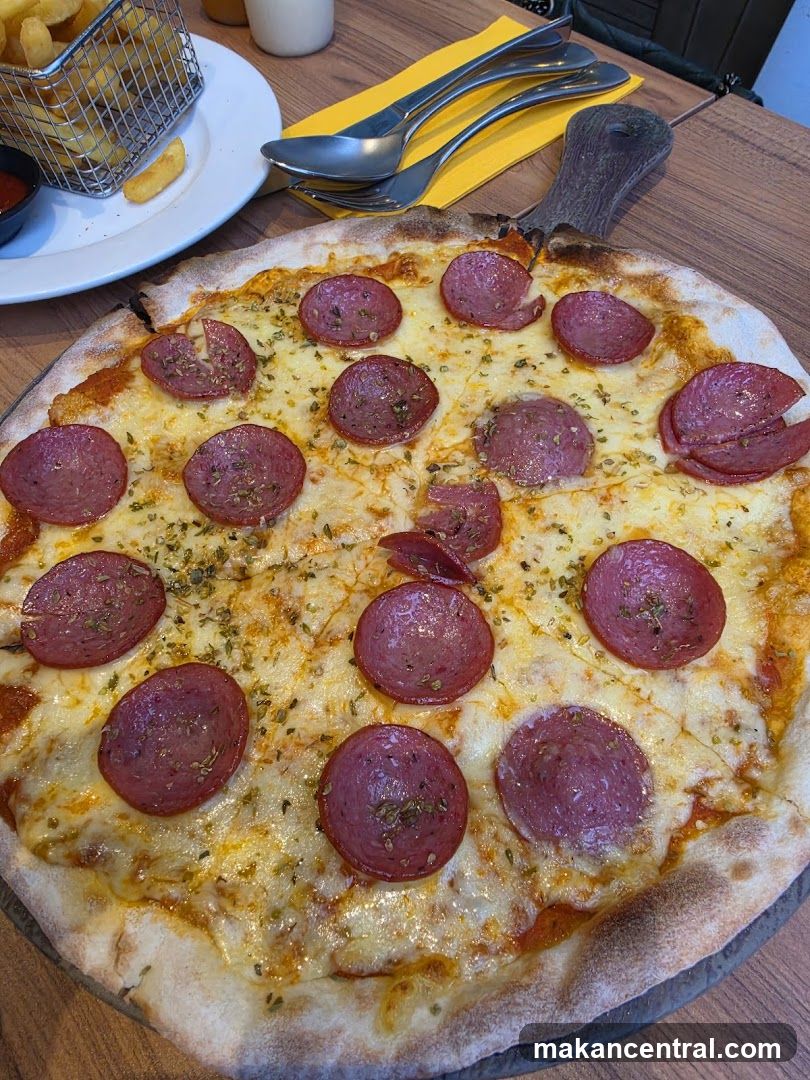Pepperoni Pizza with Fries