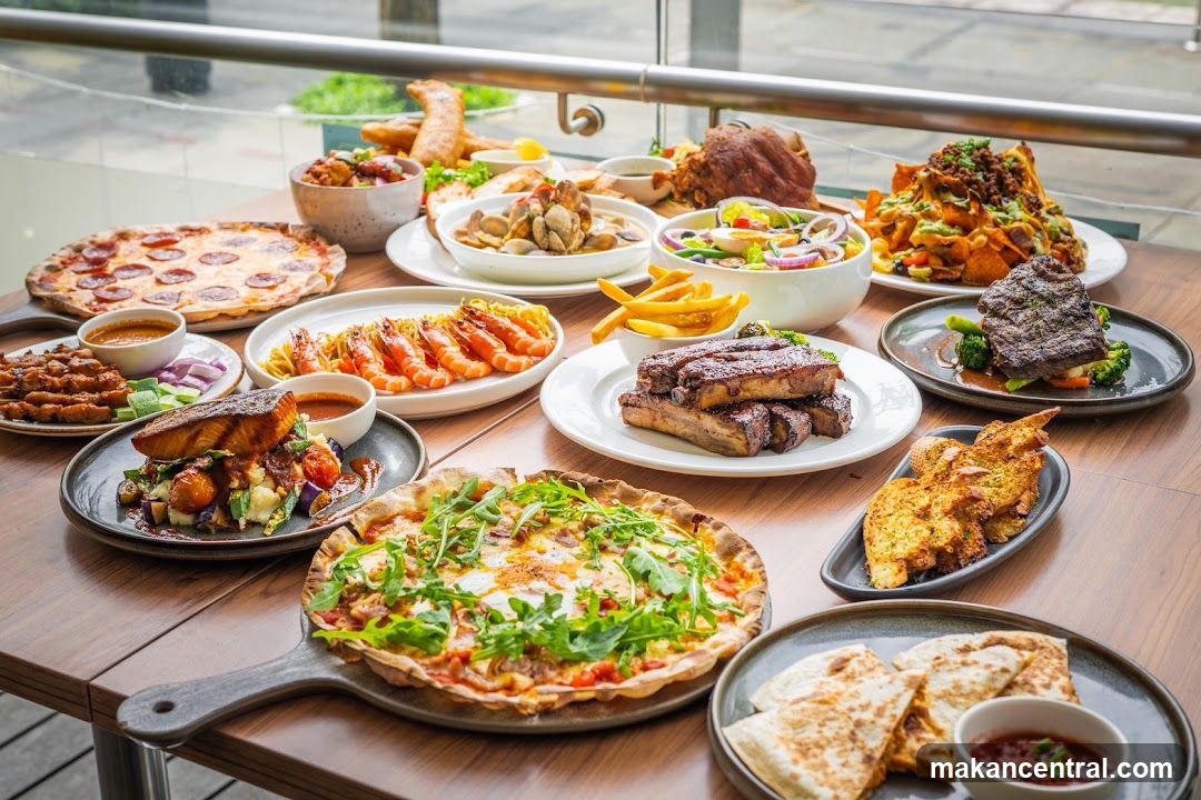 Restaurant Table with Food