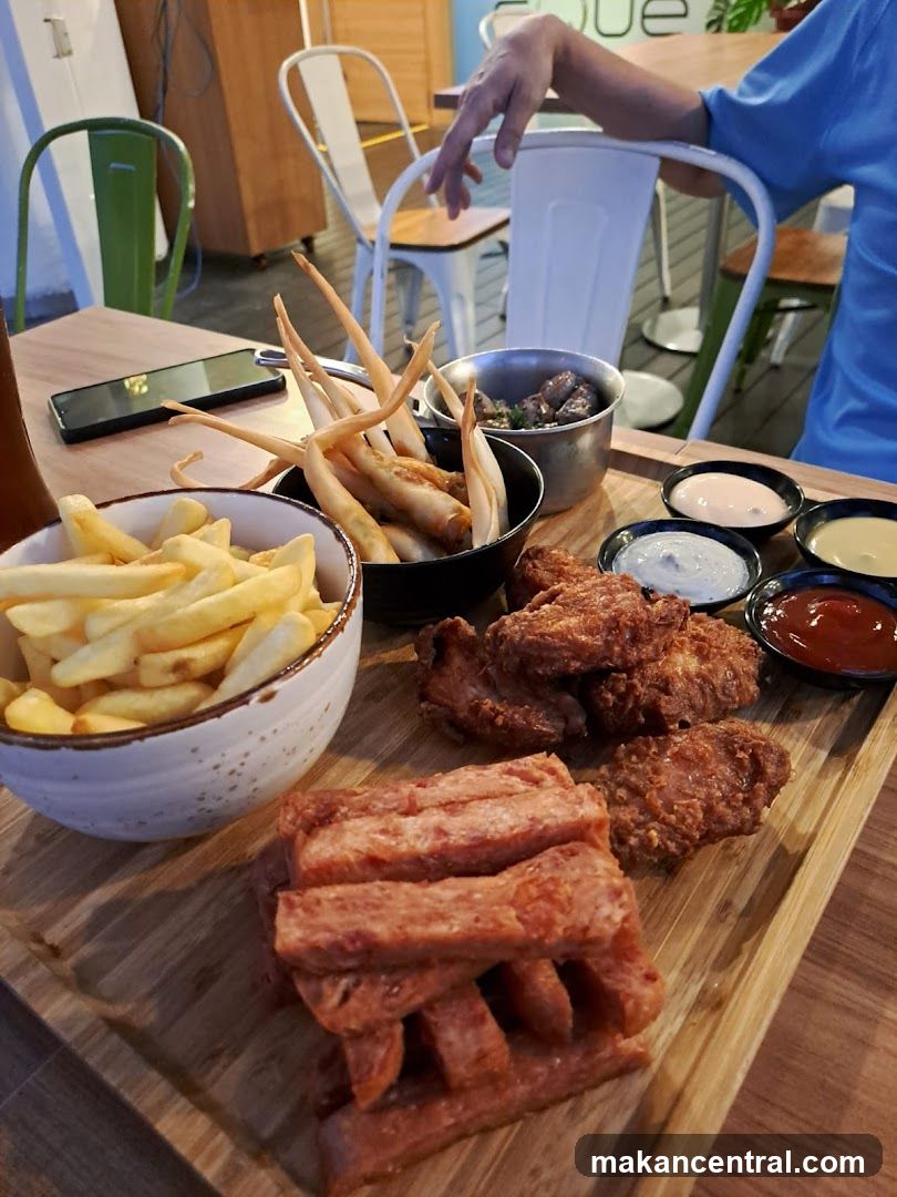 Food Plate at Restaurant Interior
