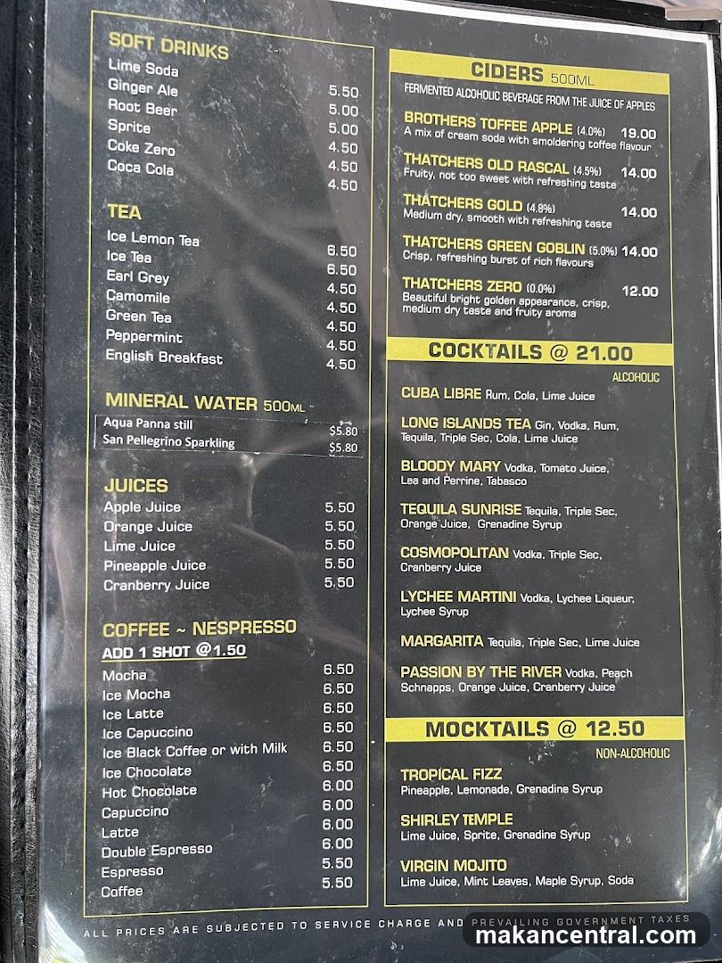Bar Menu