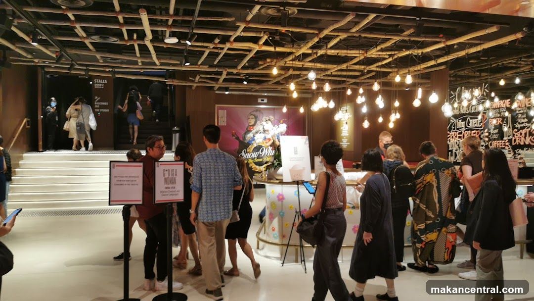 Interior of a modern retail or entertainment venue