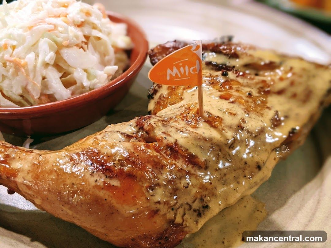 Grilled Chicken with Coleslaw