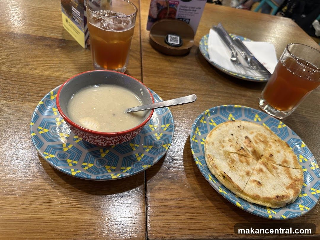 Table Setting with Food and Drinks