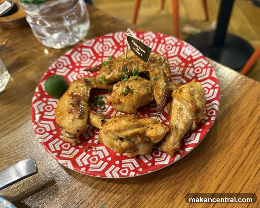 Chicken Wings on Red Plate