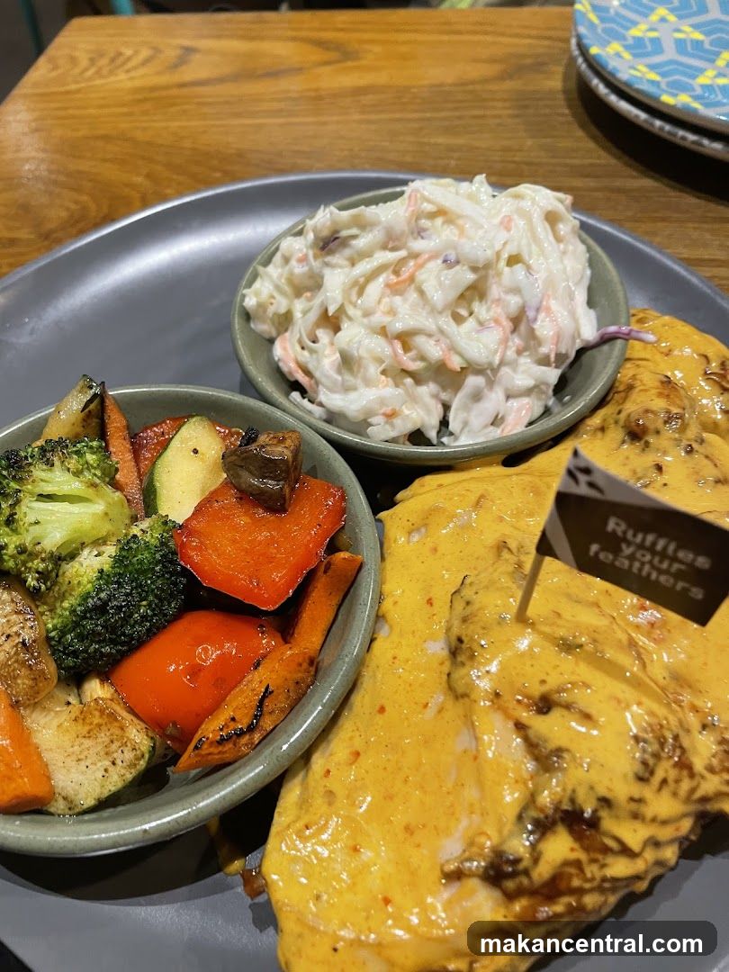 Food Plate on Wooden Table